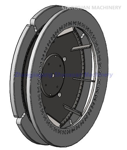 Polyester zımba fiber üretim hattı için kesici diski