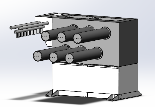 İçi boş konjuge silikon elyaf üretim hattı için fiber rehber makinesi