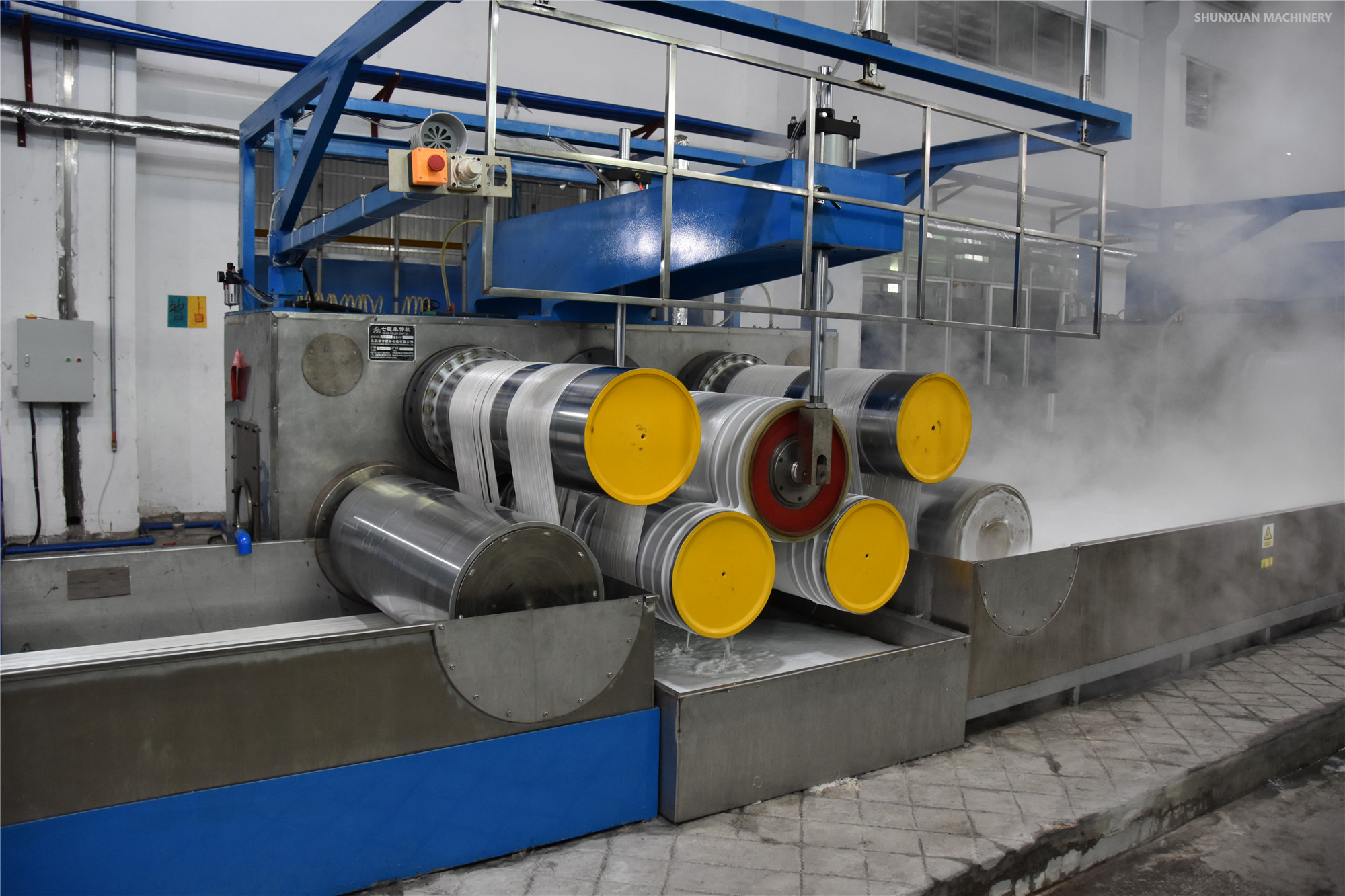 Polyester zımba elyaf üretim hattına evcil hayvan pul 