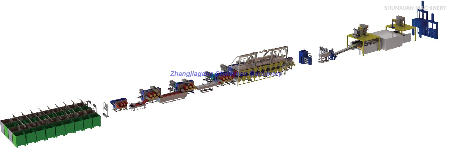 Polyester Zımba Elyaf Yapım Makineleri 